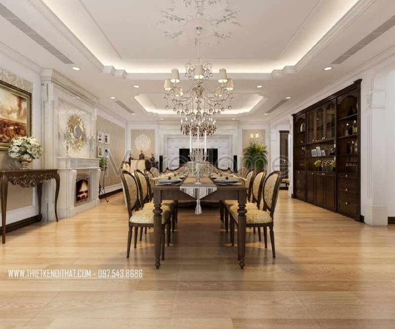 Mẫu bàn ăn gỗ tự nhiên mang lại cho gia chủ những bữa cơm ấm áp và ngon miệng hơn Mẫu nội thất chung cư đẹp