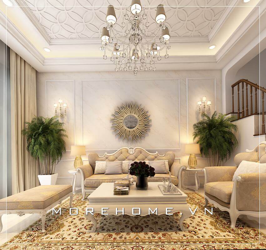 Sofa biệt thự tân cổ điển Sofa biệt thự tân cổ điển