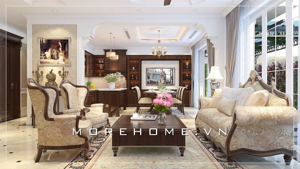 Sofa biệt thự tân cổ điển Sofa biệt thự tân cổ điển