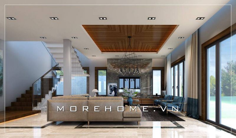 Collection ++ 15 hình ảnh phòng khách biệt thự đẹp từ đơn vị thiết kế nội thất uy tín tại Hải Phòng