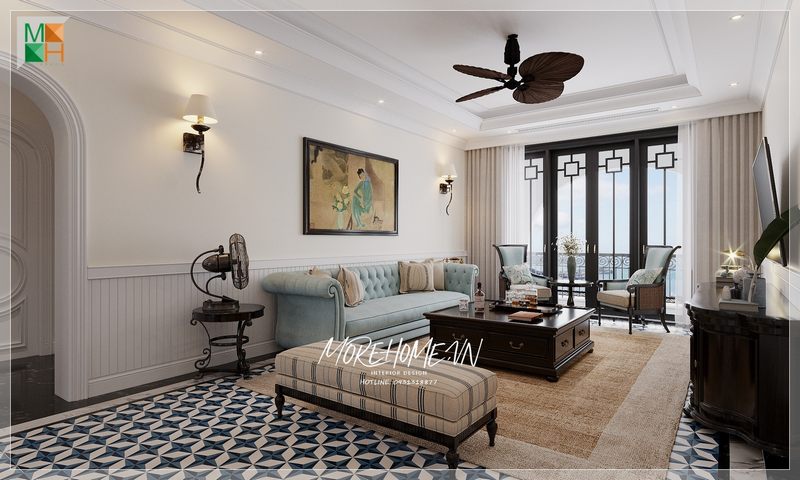 Chiêm ngưỡng sức độc đáo và ấn tượng trong phong cách thiết kế phòng khách đẹp sang trọng của Morehome.