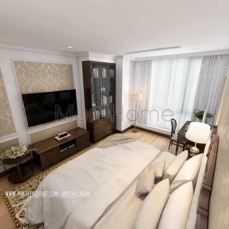 Mẫu giường ngủ cao cấp ấn tượng mang lại cho gia chủ một không gian nghỉ ngơi thư giãn nhất